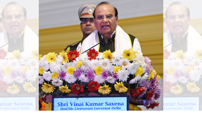File photo of Delhi LG V.K Saxena | ANI