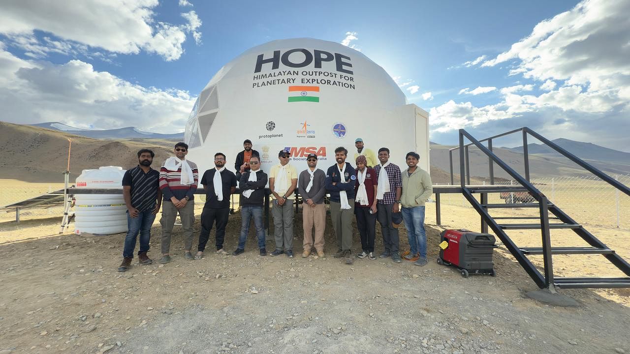 The team that worked on the analogue site | Protoplanet
