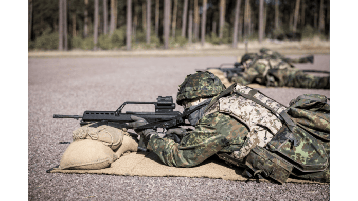 German reservists undergo shooting training at barracks, in Beelitz near Berlin, Germany, March 6, 2025, as NATO looks to boost its strength after Russia's invasion of Ukraine | Reuters