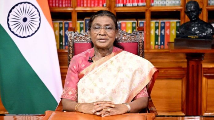 President Droupadi Murmu during her address to the nation Thursday | ANI
