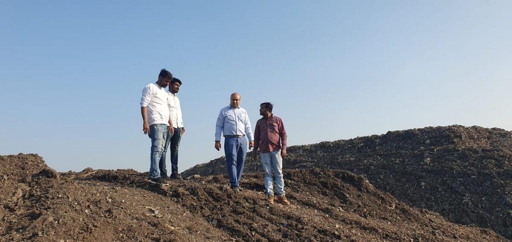 Shivri garbage dump in lucknow before transformation 