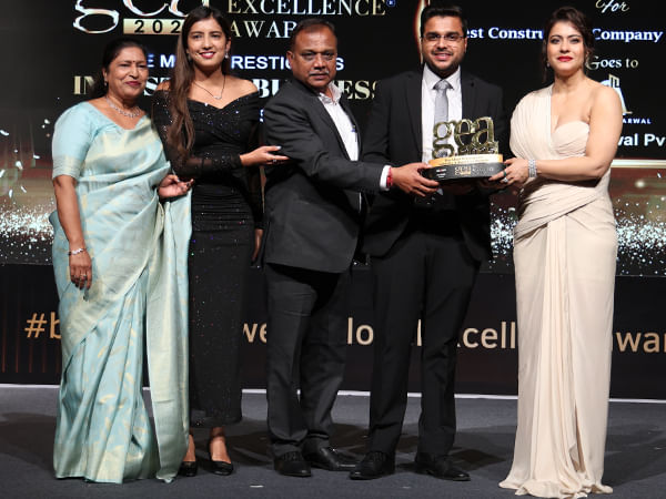 Sanjay Agarwal Pvt. Ltd. Wins Best Construction Company in North India at Brand Empower's GEA 2025 with Kajol Devgan