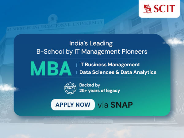 SCIT Opens Applications for 2025-27 MBA in ITBM & DSDA via SNAP
