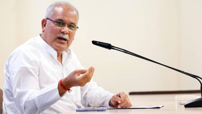 Former Chhattisgarh CM and Congress leader Bhupesh Baghel | Photo: ANI