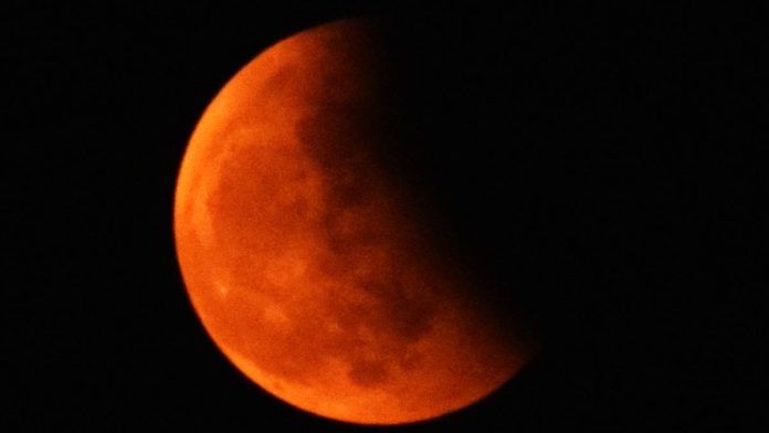 A lunar eclipse seen from Uttar Pradesh’s Prayagraj in 2022 | ANI
