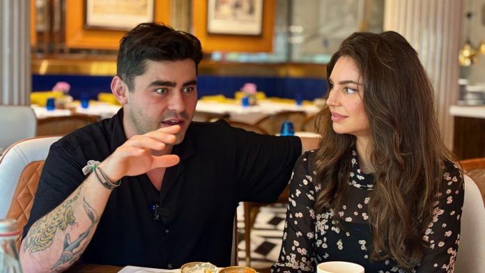 Declan Cleary and Sarah Todd sit down for breakfast with ThePrint. (Credit: Anisha Nehra)
