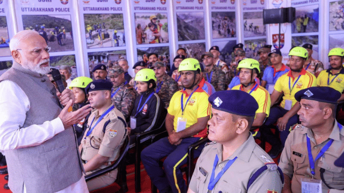 PM Modi visits rescue & relief teams in Dehradun | ANI
