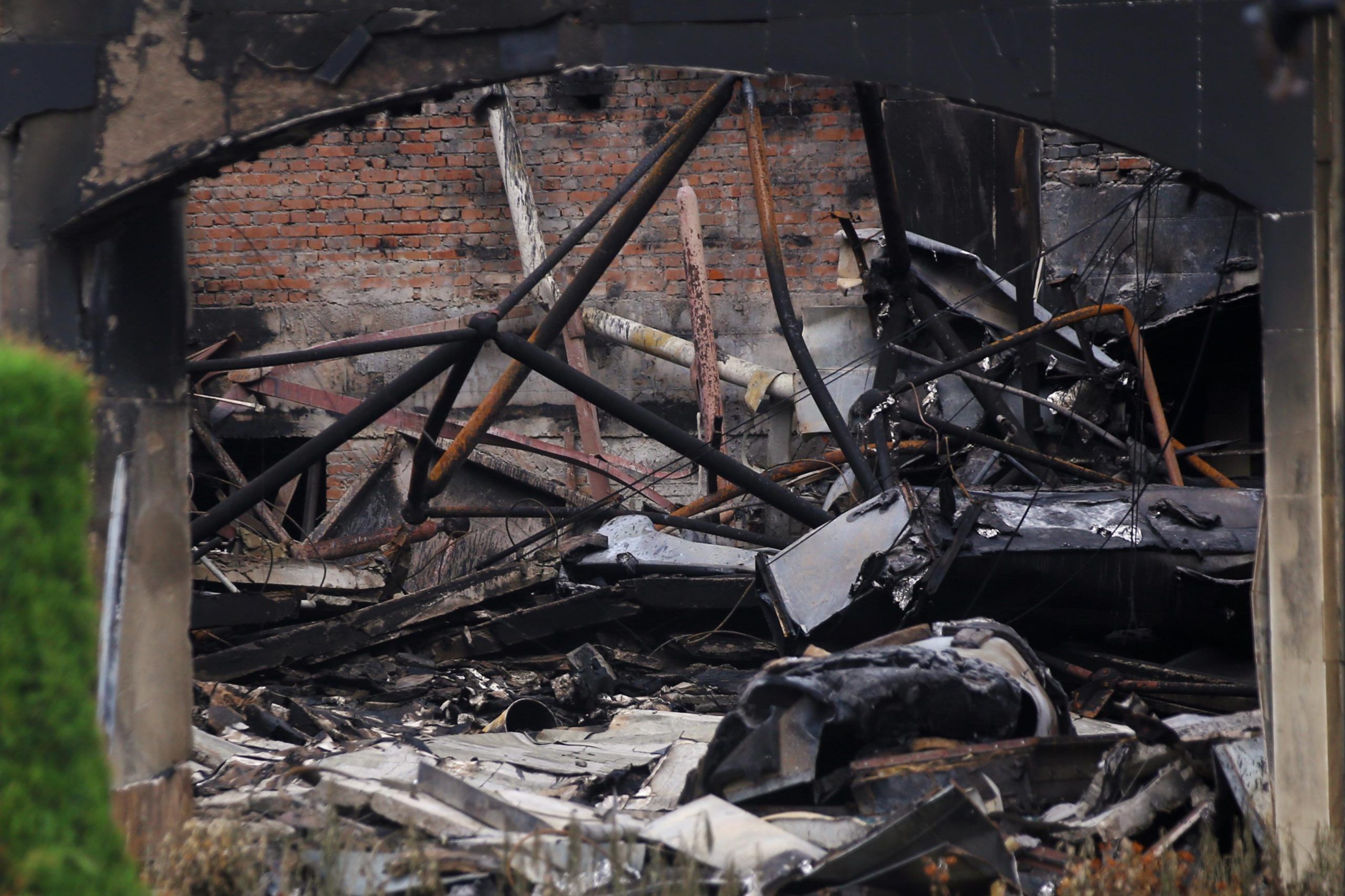 Charred remains show the extent of damage suffered by the Nepal Parliament ThePrint | Manisha Mondal 