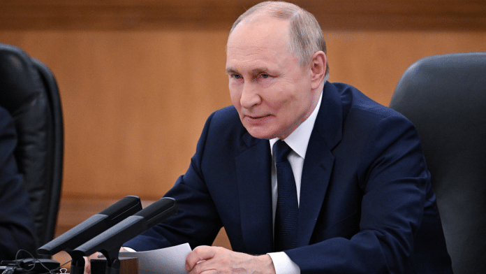 Russian President Vladimir Putin attends a meeting with Chinese President Xi Jinping in Beijing, China on 2 September 2025. | Sergey Bobylev | Sputnik | Pool via Reuters