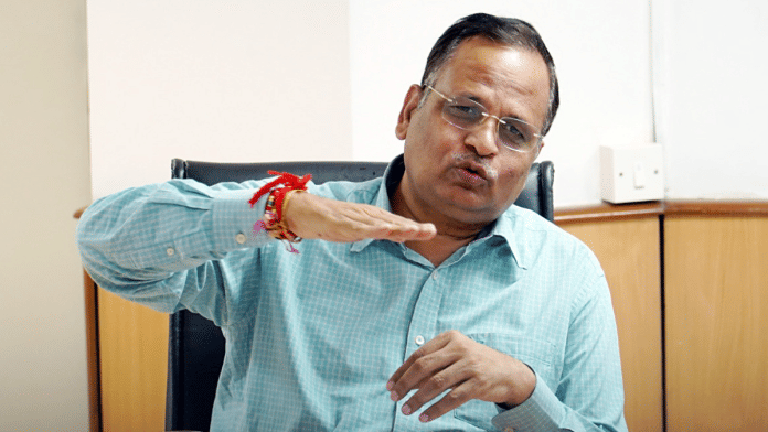 File photo of AAP leader Satyendar Jain | ANI