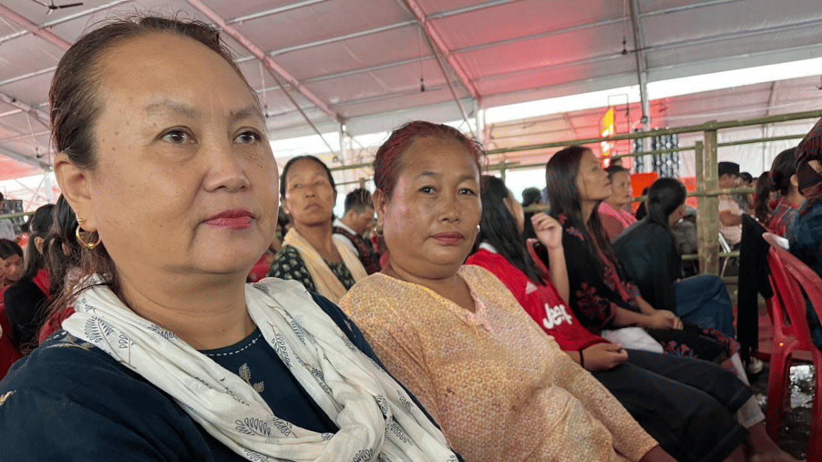'I am happy PM is coming. We have an opportunity share our grief. Had he come earlier, things would not have deteriorated to the level they did,' says Lhaineilam Baite (left), an assistant professor. 