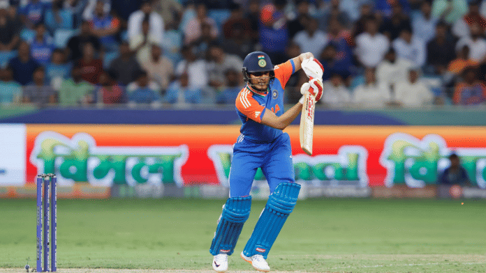 On his return to the T20I setup, Shubman Gill scored a quickfire 20* in a small chase of 58. | X/@BCCI