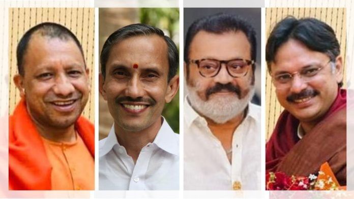 Yogi Adityanath, MK Ramesh, Suresh Gopi, Rajeshwar Singh | ANI/FB/X
