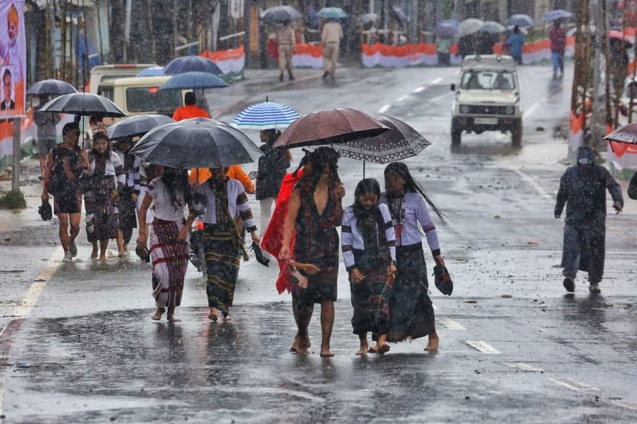 Churachandpur residents heading to Prime Minister Narendra Modi's rally at Peace Ground, Churachandpur | Praveen Jain | ThePrint