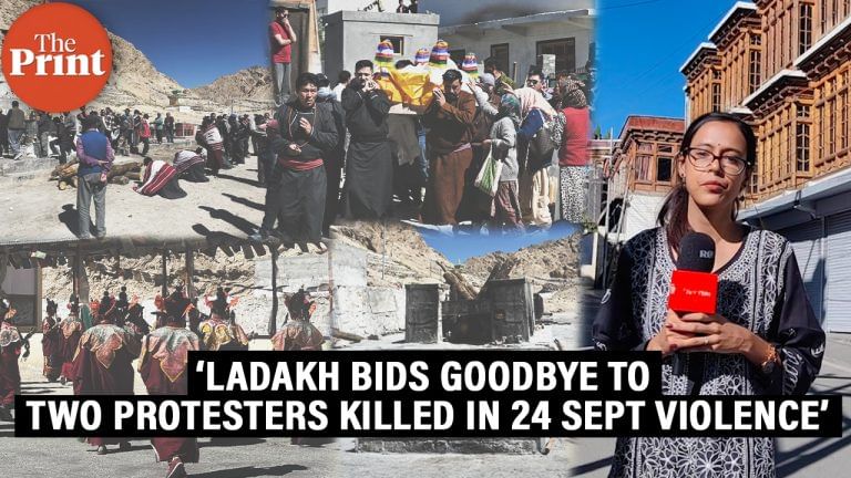 Amid lockdown, Leh bids goodbye to two young protesters killed in 24 September violence