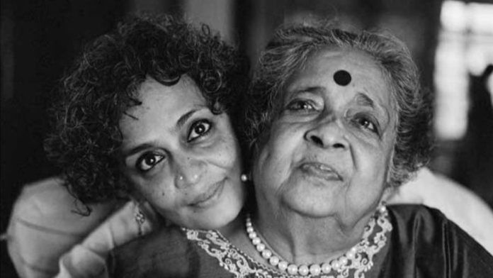 Arundhati Roy with her mother, Mary Roy
