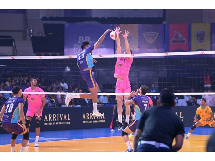 PVL 2025 Season 4 (Match 26) - Chennai Blitz storm into top four with commanding 3-0 victory over Delhi Toofans