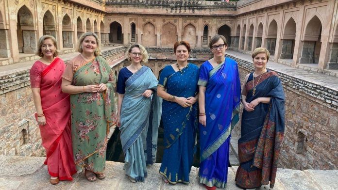 Lithuanian embassy staffers in Delhi