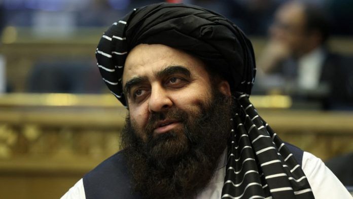 Afghanistan's acting Foreign Minister Amir Khan Muttaqi at Tehran International Conference on Palestine on 23 December, 2023 | Majid Asgaripour/WANA via REUTERS