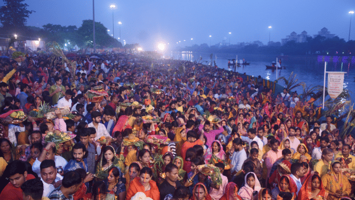Chhath puja Representational image | Chhath celebrations in Uttar Pradesh | PTI