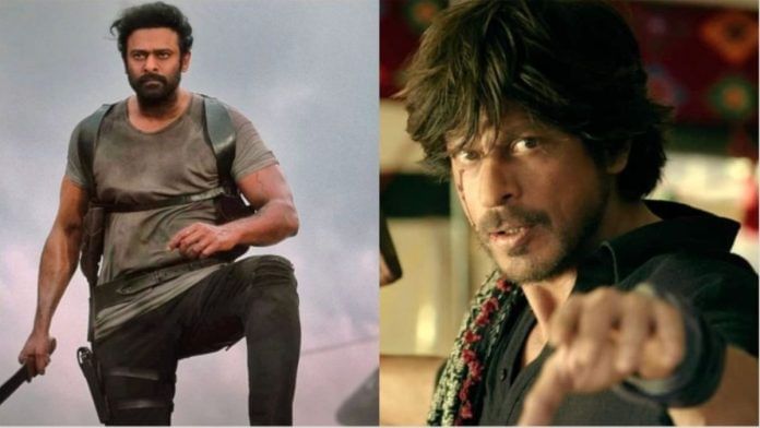 File photo of Prabhas and Shah Rukh Khan