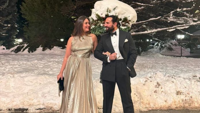 Saif Ali Khan and Kareena Kapoor in a picture from her Instagram
