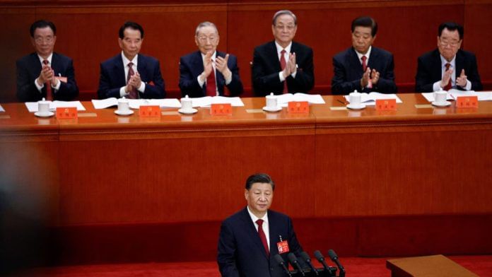 Chinese President Xi Jinping attends the opening ceremony of the 20th National Congress of CCP at the Great Hall of the People in Beijing. This is the first all-male Politburo | Reuters Chinese President Xi Jinping attends the opening ceremony of the 20th National Congress of CCP at the Great Hall of the People in Beijing. This is the first all-male Politburo | Reuters