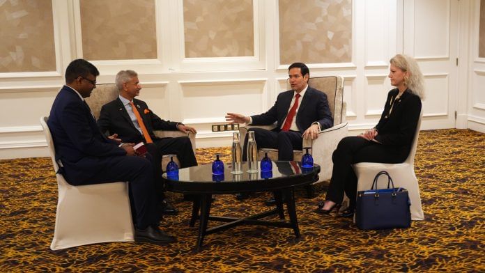 G4OqxQDWIAAPakM S Jaishankar & Marco Rubion the sidlelines of ASEAN summit, 27 October, 2025 | X\@DrSJaishankar