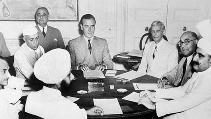 Lord Mountbatten meets Nehru, Jinnah and other leaders to plan the partition of India | Commons