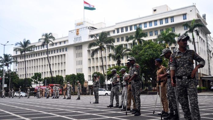 Mantralaya Mumbai Representational image | File photo of police personnel outside Mantralaya in Mumbai | ANI