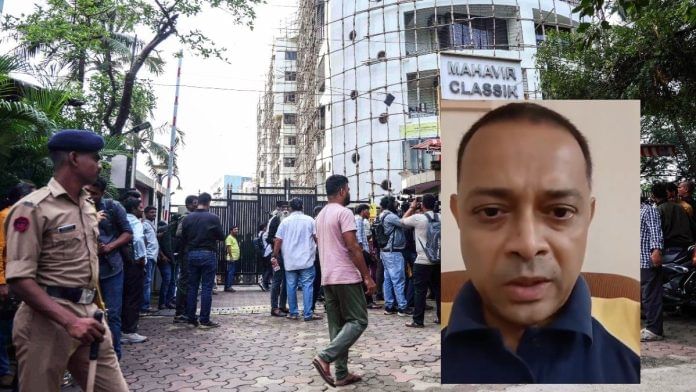 Powai Hostage situaiton Building in Mumbai's Powai where 17 children were held hostage; inset: Rohit Aaryya | ANI