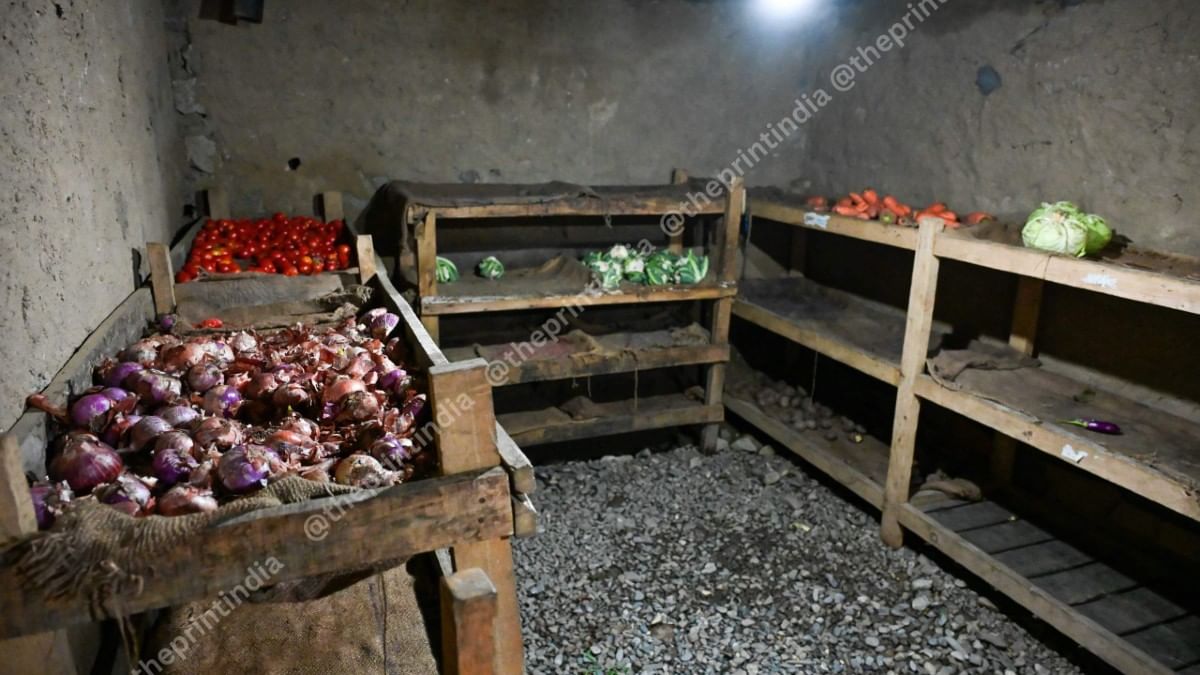 Underground freezer on SECMOL campus to store vegetables for daily use | ThePrint/Suraj Singh Bisht