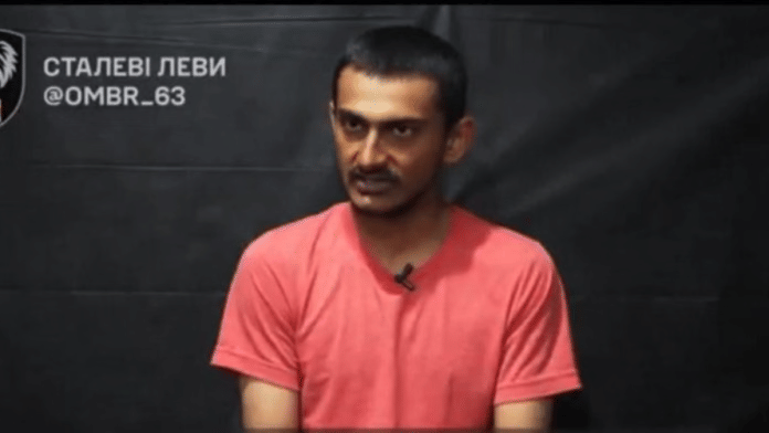 22-year-old Majoti Sahil Mohamed Hussein in Ukrainian custody | Video grab