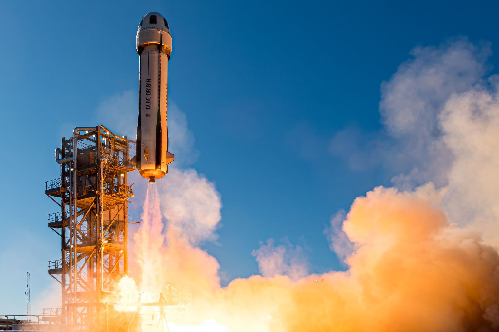 The take-off of the Blue origin rocket | Courtesy: SERA 
