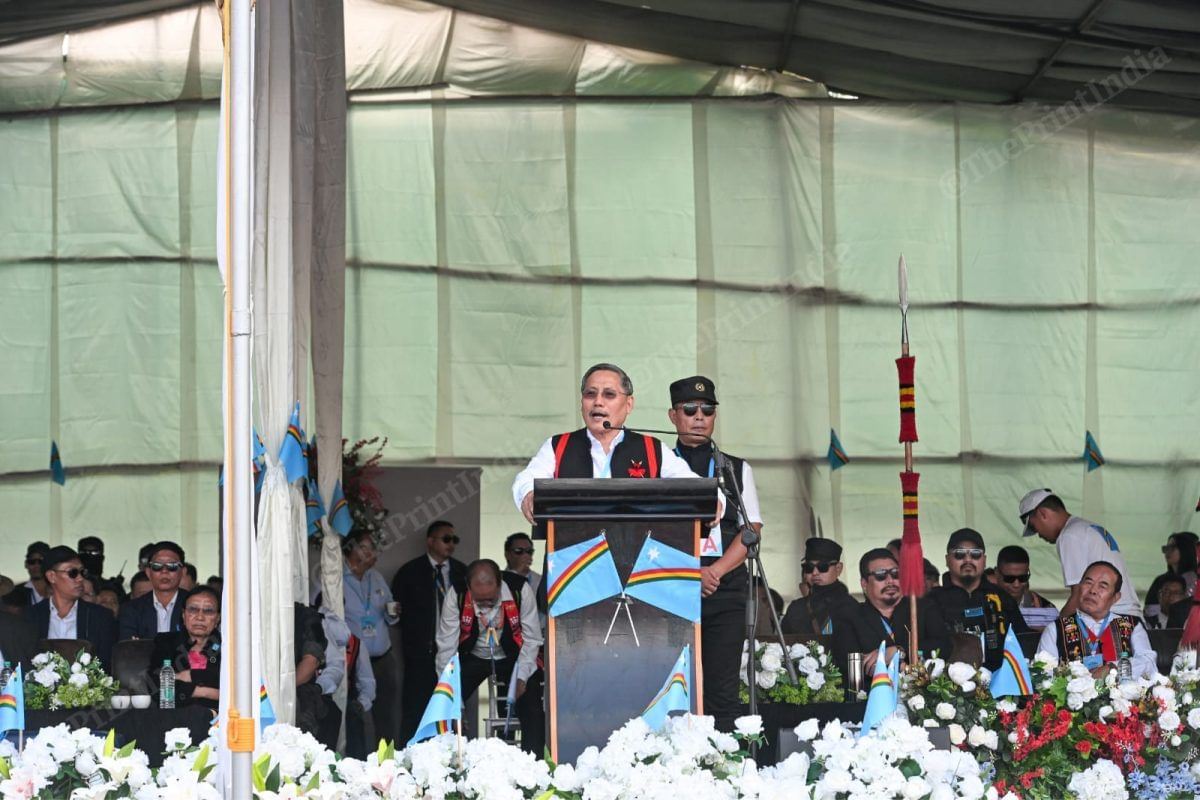 NSCN (IM) leader VS Atem reading out Muivah's speech | ThePrint/Suraj Singh Bisht