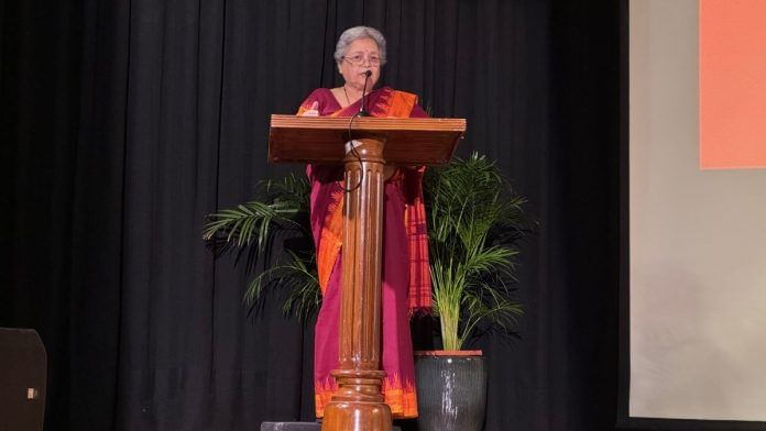 Mrinal Pande was the keynote speaker and curtain raiser for the Festival of Arts at IIC | Sagrika Kissue, ThePrint