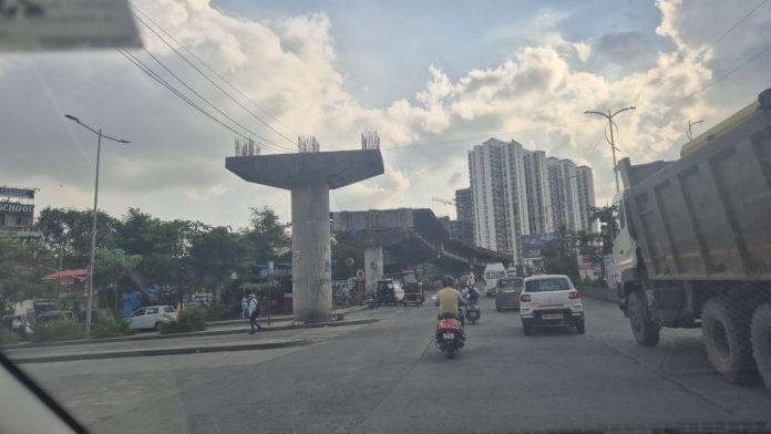 Mumbai's Palava Bridge, a section of which remains incomplete | Photo: Shubhangi Misra, ThePrint