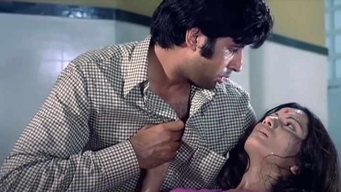 Amitabh Bachchan and Heena Kausar in 'Adalat' (1977) | YouTube