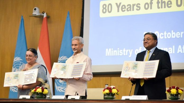 jaishankar (2) External Affairs Minister Jaishankar (middle) in the UN | X/@DrSJaishankar
