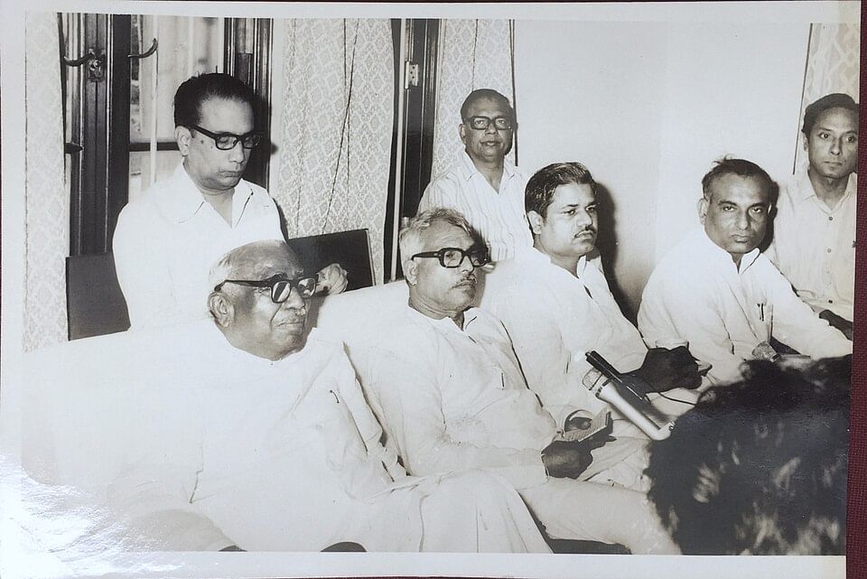 A 1979 photo of Karpoori Thakur with Jagjivan Ram and others | Commons