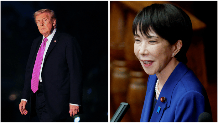 trump and takaichi File pictures of US President Donald Trump (left) and Japan Prime Minister Sanae Takaichi (right) | Reuters