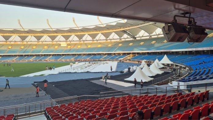 Delhi's Jawaharlal Nehru Stadium prepares to host two big-ticket events this month | Tejas Bhatotia | ThePrint