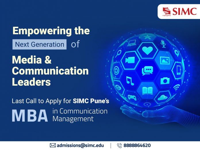 Final Opportunity to Apply for SIMC Pune's MBA in Communication Management Programme