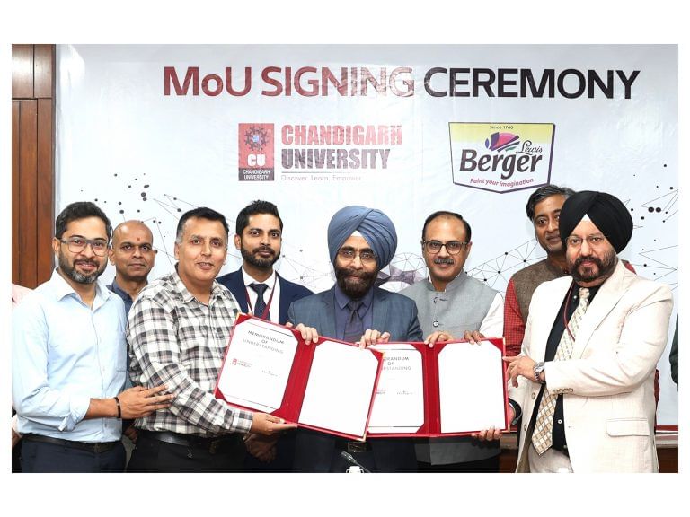 Chandigarh University Signs MoU with India’s 2nd Largest Paint Company Berger Paints