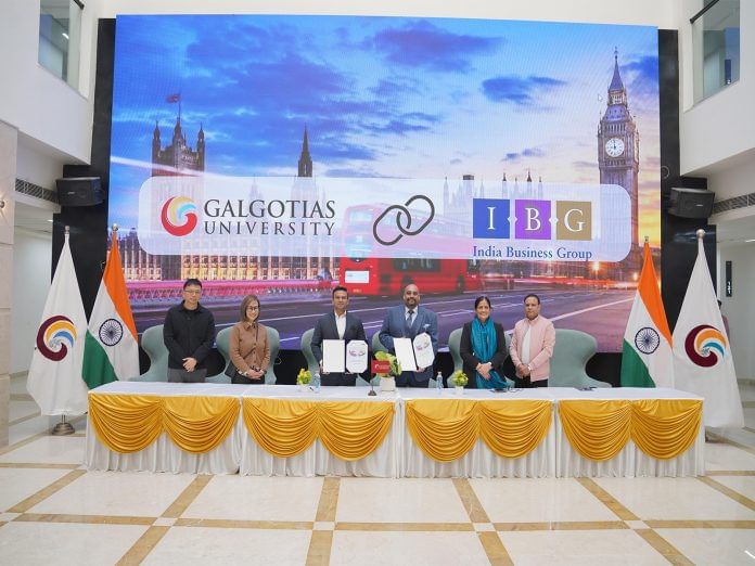 Galgotias University Partners with the India Business Group for Strategic Engagement and Growth Opportunities in the UK