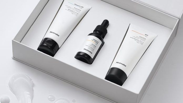 Representational image | Skincare products by Minimalist, an Indian brand | Photo: beminimalist.co