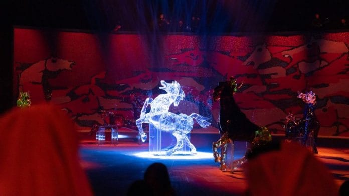 The museum has over 150 works of Husain across two levels