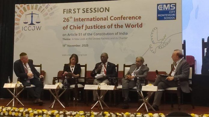 Panellists at the 26th International Conference of the Chief Justices of the World | Photo: Vaibhav Pant