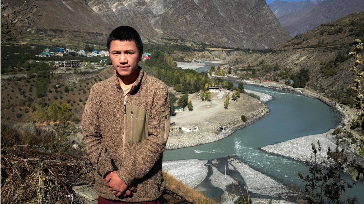 Young Monk Sonam from Tupchiling Monastery overlooking the confluence of Chandra and Bhaga Rivers | Abhay Kanvinde | By special arrangement