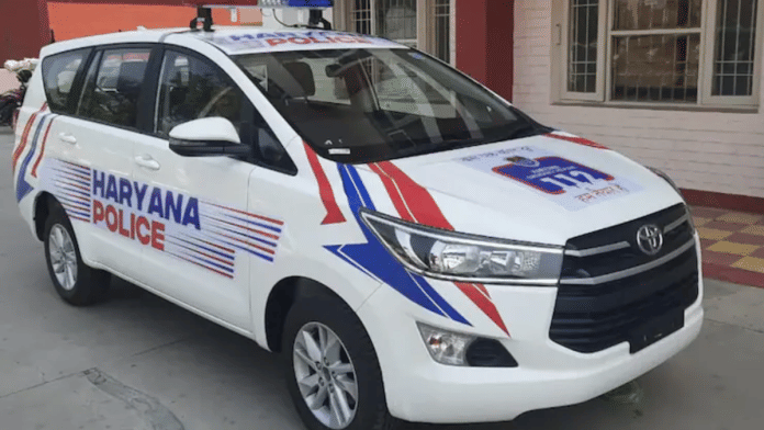 Represenational image | Haryana police car | X/@police_haryana